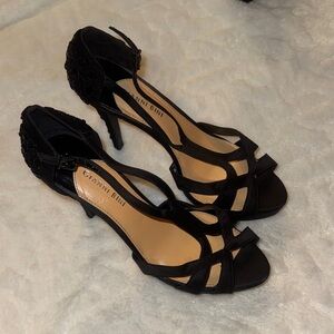 Gianni Bini Black Strappy Heeled Sandals